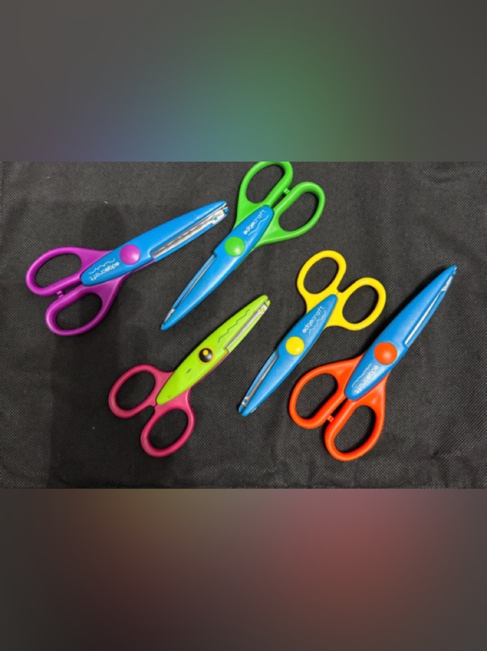 Decretive edge crafting scissors
 - set of 5
